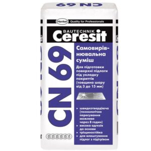 Ceresit СN 69 самовирівнювальна суміш для підлоги з підігрівом опт