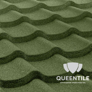Композитна черепиця QueenTile Standard Green 6-тайловий