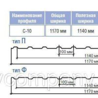 Профнастил С-10 RAL 8017 (коричневий) МАТ 0,45 Китай