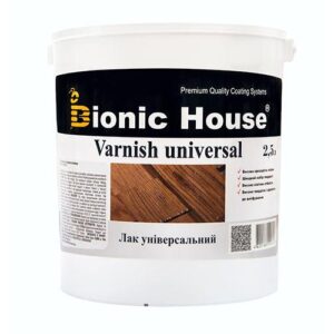 Лак для дерева універсальний Bionic-House 2,5 л Безбарвний Матовий