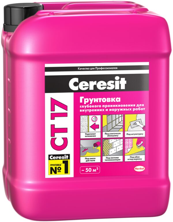 Ґрунтовка Церезит СТ 17 (Ceresit CT 17) 10 л (глибокого проникнення)