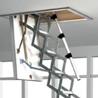Roto Exclusiv (Рото Ексклюзив) Чердачна драбина ножична — (70 х 140 х 279) см