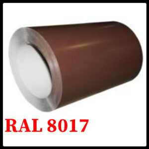 Листок з полімерним покриттям RAL 8017 0,45 мм Глянець