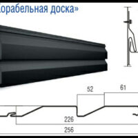 Металосайдинг Корабельна дошка - Дуб Венге Структурний 0,4 мм ( Китай)