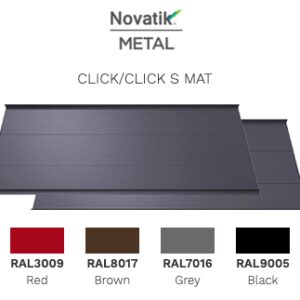 Фальцева покрівля Novatik METAL CLICK SILENT Mat 588 мм