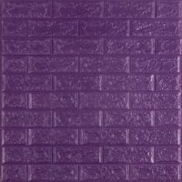 3D панель самоклеюча цегла Цегла Фіолетова 700х770х5мм (016-5) SW-00000150