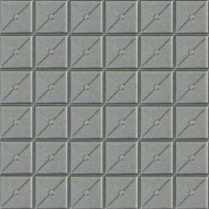 Самоклеюча декоративна 3D панель квадрат срібло 700x700x8мм (177) SW-00000188