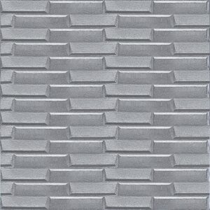 3D панель самоклеюча кладка срібло 770х700х5 мм (034) SW-00000217