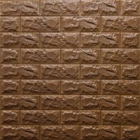 3D панель самоклеюча цегла Коричневий 700х770х7мм (020-7) SW-00000053