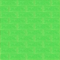 3D панель самоклеюча цегла Зелена 700х770х3мм (013-3) SW-00000639