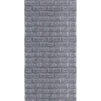 R017-2 Панель стеновая в рулоне 3D 700мм*3,08м*2мм сіра цегла (D) SW-00002535