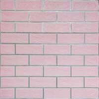 Панель стінова 70*70cm*5mm рожева цегла зі сріблом (D) SW-00001501