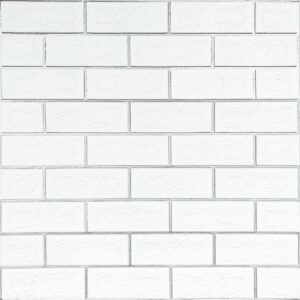 Панель стінова 70*70cm*5mm біла цегла зі сріблом (D) SW-00001502