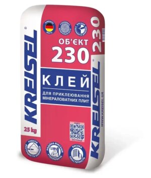 Kreisel 230 Об'єктів/Клей для приклеювання мінераліватних плит/25 кг