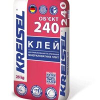 Kreisel 240 Об'єкт/Клей для приклеювання й армування мінераліватних плит/25 кг