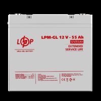 Аккумулятор гелевий LPM-GL 12V - 55 Ah