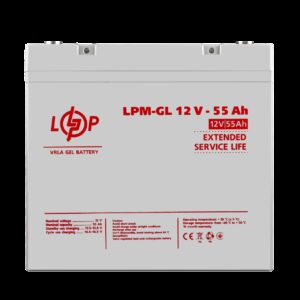 Аккумулятор гелевий LPM-GL 12V - 55 Ah
