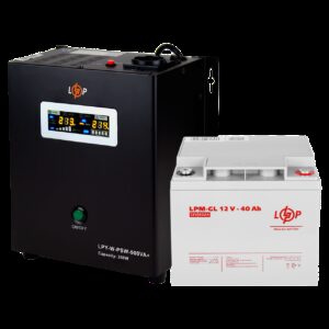Комплект резервного живлення для котла LP (LogicPower) ДБЖ + гелева батарея (UPS W500 + АКБ GL 480W)