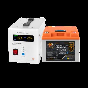 Комплект резервного живлення LP(LogicPower) ДБЖ + літієва (LiFePO4) батарея (UPS В500 + АКБ LiFePO4 640W)