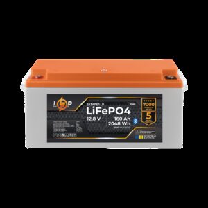 Акумулятор LP LiFePO4 12,8V - 160 Ah (2048Wh) (BMS 100A/80А) пластик Smart BT