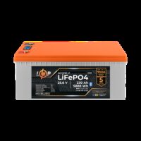Акумулятор LP LiFePO4 25,6V - 230 Ah (5888Wh) (BMS 200A/100А) пластик LCD Smart BT