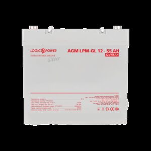 Акумулятор гелевий LP-GL 12V - 55 Ah Silver