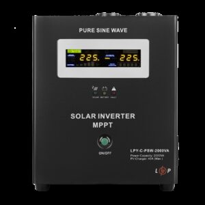 Сонячний інвертор (ДБЖ) LogicPower LPY-C-PSW-2000VA (1400W) MPPT24V