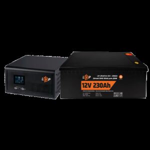 Комплект резервного живлення для котла LP (LogicPower) ДБЖ + літієва (LiFePO4) батарея (UPS 1000VA + АКБ LiFePO4 2944W)