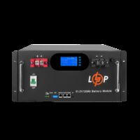 Акумулятор LP LiFePO4 51,2V - 120 Ah 6000Wh (Smart BMS 100A) с LCD RM AB RS485/CAN