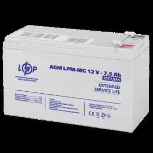 Акумулятор мультигелевий LPM-MG 12V - 7.5 Ah
