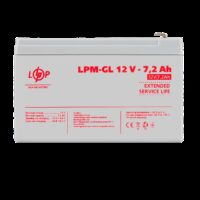 Акумулятор гелевий LPM-GL 12V - 7.2 Ah
