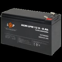 Акумулятор AGM LPM 12V - 8 Ah