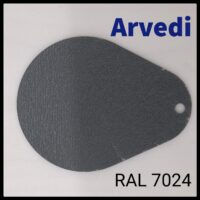 Рулонна сталь Arvedi Італія 0,45 мм RAL 7024 — гладкий лист із полімерним покриттям