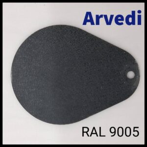 Рулонна сталь Arvedi Італія 0,45 мм RAL 9005 — гладкий лист із полімерним покриттям