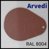 Рулонна сталь Arvedi Італія 0,45 мм RAL 8004 — гладкий лист із полімерним покриттям