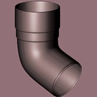 Коліно труби 67,5° для водостічної Gamrat Ø 110 (Система 150/110)