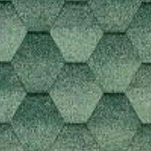 Бітумна черепиця Katepal Jazzy Зелений із відливом ціна за м2.