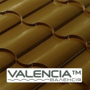 Металочерепиця Валенсія Mат 0.5 mm RAL 8017