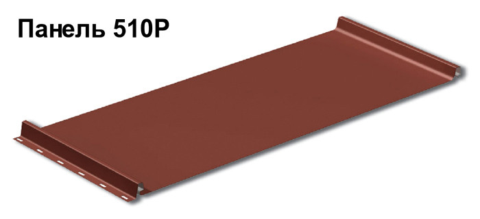 Покрівельна фальцева панель "Retroline 510 P" 0.5 мм, RAL 7024