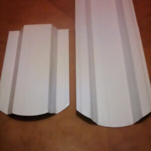 Штакетник двосторонній трапеція 113 мм глянець білий RAL9003.