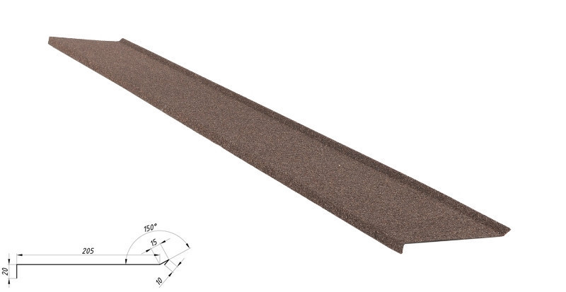 Планка бічного фартуха 0,45 мм