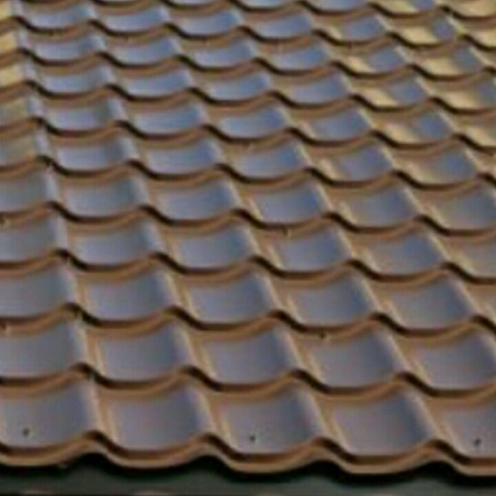 Металочерепиця коричнева 0,4 мм, сталь Китай рал 8017.