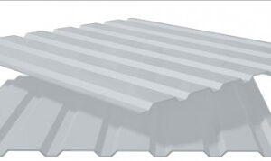 Профнастил ПС-20 RAL 9006 / PE / 0.4 мм