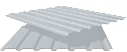 Профнастил ПС-20 RAL 9006 / PE / 0.4 мм