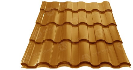 Металочерепиця VALENCIA 0,45 мм PEMA RAL 8004 Італія