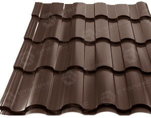 Металочерепиця VALENCIA 0,50 мм PEMA RAL 8017 Італія