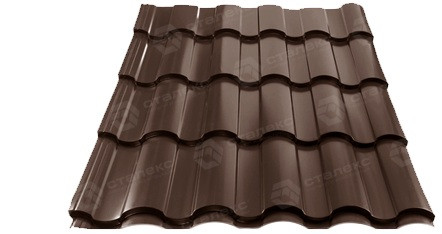 Металочерепиця VALENCIA 0,50 мм PEMA RAL 8017 Італія