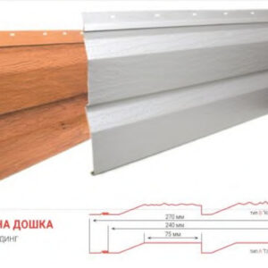 Металосайдинг ⁇ Корабельна Дошка ⁇ Дахсервіс ⁇ Під дерево ⁇ 3-Д ДУБ ⁇ 0,4 мм ⁇ Китай ⁇