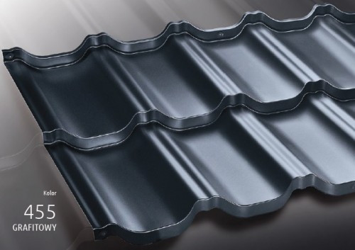 Черепиця модульна BUDMAT ⁇ Venecja ⁇ Х-matt ⁇ графіт