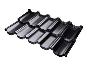 Металочерепиця модульна Х-matt | RAL 9005